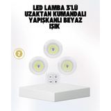 Buğz Kablosuz Gün Işığı 3’lü LED Spot Lamba Kumandalı