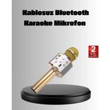 Buğz Kablosuz Karaoke Mikrofon USB Aux Destekli Parti ve Eğlence Için