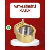 Buğz Metal Küllük Gizli Ateşleme Sistemli Şık Tasarım