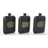 Buğz Paslanmaz Çelik Kabartmalı Tekli 6 Oz Matara ALK2666