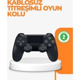 Buğz Ps4 Uyumlu Kablosuz Oyun Kolu – Titreşimli, Şarjlı ve Ergonomik