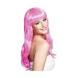 Buğz Soft Pembe Uzun Parti Peruğu