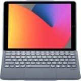 Buğz T5506D Ipad 10.2 (9.nesil) Kılıf Palermo Ledli Klavyeli Standlı Tablet Kılıfı - Siyah