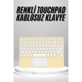 Buğz Touchpad Uyumlu Bluetooth Klavye Slim Kablosuz Wifi Q Klavye