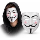 Buğz V Mask Premium Vendetta Beyaz Maske (Guy Fawkes Stil)