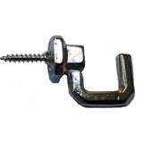 Buğz Vidalı Kanca, Askı Büyük - 15X23MM, Nikel - 1 Adet