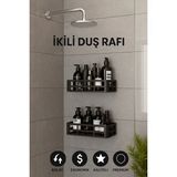 Buğz Yapışkanlı Duvar Rafı Organizer Banyo Rafı Duş Rafı Mutfak Rafı Havluluk Sabun Krem Şampuanlık