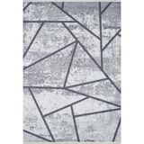 Buhara Gri Çizgili Modern Geometrik Etnik Desenli Boho Makinada Yıkanabilir Hafif Hav Toz Vermez Leke Tutmaz Kaymaz Taban Dijital Makine Baskı Halı Oturma Odası Salon Yolluk Koridor Mutfak Halısı