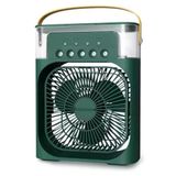 Buharlı Hava Soğutucu, 26X19x8 Cm Taşınabilir Portatif Klima, 330 Ml, Mobil Sulu Klima, 3 Rüzgar Hızı, 3 Sis Modu, Buzlu Vantilatör 5 Sprey Delikli İle Renkli Led Işıklı- K27 [Enerji Sınıfı A