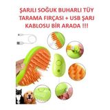 Buharlı Şarjlı Kedi Köpek Fırçası