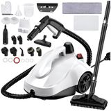 Buharlı Temizlik Makinesi - 2000W Güçlü Buhar ve 23 Farklı Aparat ile Etkili Temizlik, 5 Bar Yüksek Basınçlı, 160 Derece Sıcak Buhar, 2 Litre Geniş Su Deposu, Basınçlı Buharlı Temizleme Makinesi