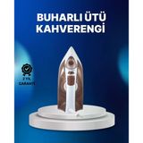 Buharlı Ütü 2200W Kireç Önleyici Self Clean Damlatmaz Kahverengi Mir54490608