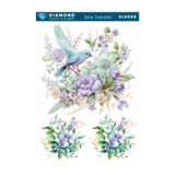 Buhobi Diamond Sulu Transfer Kağıdı SL0088 25x35cm - Çiçek ve Kuş