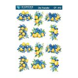Buhobi ÜT012 Limon Çiçekleri Diamond Craft Ütü Transfer Kağıdı 25x35cm