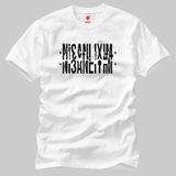 Built By Crazy Nişanlıyım Katlamalı Unisex Tişört - Beyaz