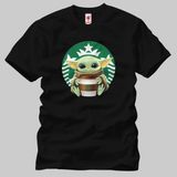 Built By Crazy Star Wars Baby Yoda Coffee Tişört - XXL - Siyah