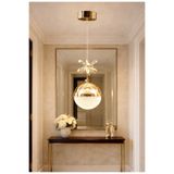 Buiva Luxury Tekli Sarkıt Avize Power Led Gün Işığı Parlak Gold Sarı Kaplama Kelebek Detaylı