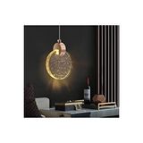 Buiva Modern Elegance Luxury Tekli Sarkıt Kristal Camlı Led Avize Gold Sarı Ledli Avize