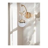 Buiva Modern Luxury Aplik Modern Kristal Kelebek Taşlı Ledli Aplik Gold Sarı Krom