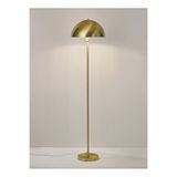 Buiva Modern Tasarım Mars Dekoratif Lambader Ayaklı Abajur Metal Eskitme Gold Bej