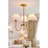 Buiva Wayne Tasarım Sarkıt Avize 3 Kollu Umbrella Abajur Eskitme Gold Avize