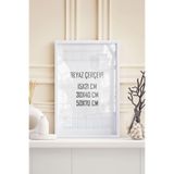 Buka Shops Beyaz Tablo & Fotoğraf Çerçevesi (15x21, 30x40, 50x70cm Seçenekli) - Modern, Şık Tekli Tablo Çerçeve