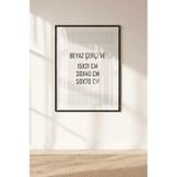 Buka Shops Siyah Tablo & Fotoğraf Çerçevesi (15x21, 30x40, 50x70cm Seçenekli) - Modern, Şık Tekli Tablo Çerçeve