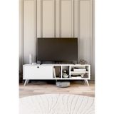 Buka Tv Sehpası, Tv Standı, Televizyon Ünitesi - Beyaz