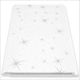 Büker Plastik Gri Yıldızlı Plastik Pvc Duvar Tavan Lambiri 10'lu 20 cm x 1.5 m 3 m2 - 20 cm x 1,5 m