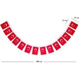 Buket Bayrakçılık Türk Bayrağı, Ipli, Kağıt, Büyük, 480CM - 11CM x 19CM - 40'lı