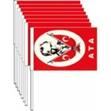 Buket BKT-301 100 Lü Sopalı Kağıt Bayrak - Çok Renkli
