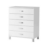Buket Geniş 5 Çekmeceli Şifonyer 85x45x95 Demonte 001 beyaz