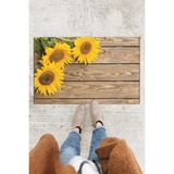 Buket Home Ayçiçeği Kapı Önü Paspası Dekoratif Kapı Paspası Dış Mekân Paspas Ev Içi Paspası 45X70CM - Renkli - 30 x 60 cm