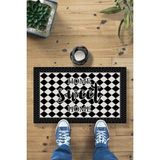 Buket Home Home Sweet Home Dama Dekoratif Kapı Önü Paspası - 45 x 70 cm - Renkli