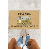 Buket Home Karavan Apı Önü Paspası Dekoratif Kapı Paspası Dış Mekân Paspas Ev Içi Paspası 45X70CM - Renkli - 30 x 60 cm