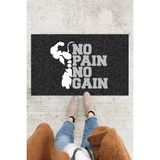 Buket Home No Pain No Gain Kapı Önü Paspası Dekoratif Kapı Paspası Dış Mekân Paspas Ev Içi Paspası 45X70CM - Renkli - 30 x 60 cm