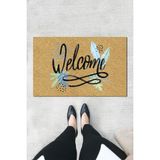 Buket Home Welcome Kapı Önü Paspası Dekoratif Kapı Paspası Dış Mekân Paspas Ev Içi Paspası 45X70CM - Renkli - 30 x 60 cm