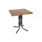 Buket Kare Esb Masa 80X80cm - (Werzalit, Wermodin Ve Allzalit Tabla) - Koyu Ahşap