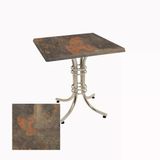 Buket Kare Masa 70X70cm - (Werzalit, Wermodin Ve Allzalit Tabla) - Metalic Oxid 1