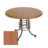 Buket Mega Yuvarlak Esb Masa Çap 107Cm - (Werzalit, Wermodin Ve Allzalit Tabla) - Koyu Ahşap