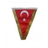 Buket Simli Üçgen 15x22.5 cm Bayrak