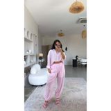 Buket Teke Pembe Şort Astarlı Şalvar Pantolon