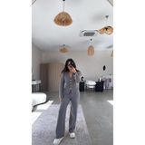 Buket Teke Vizon Selanik Triko ZR model Hırka Pantolon Takım