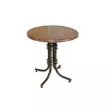 Buket Yuvarlak Esb Masa Çap 60Cm - (Werzalit, Wermodin Ve Allzalit Tabla) - Rustik Dark