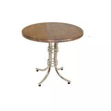 Buket Yuvarlak Masa Çap 90Cm - (Werzalit, Wermodin Ve Allzalit Tabla) - Rustik Dark