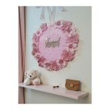 buketiket Kişiselleştirilebilir Bebek Çocuk Odası Hoşgeldiniz Çiçekli Kapı Süsü