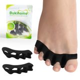 Bukihome Ayak parmağı ayırıcılar, 4 çift yumuşak jel parmak ara parçası, bunyonları düzeltmek için ayak parmağı sedyesi, Plantar fasiitten tedavi edici rahatlama için, pençe parmakları, çekiç