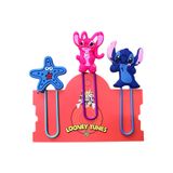 Buki'nin Atölyesi Stitch Kitap Ayracı / Ataç 3 lü Set