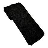 BUKIRO Telli Bandana - Bandana - Telli saç bandı - Saç bonesi - Tasarım saç bantları (Simli Siyah, 95cm)