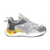 Bukond Su Geçirmez Air-Cooled Memory Foam Sneaker Köpük Taban Çok Rahat Spor Ayakkabı - Füme - Buz - Sarı